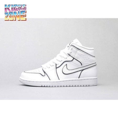 Air Jordan 1 Mid Iridescent Reflective White 36-46