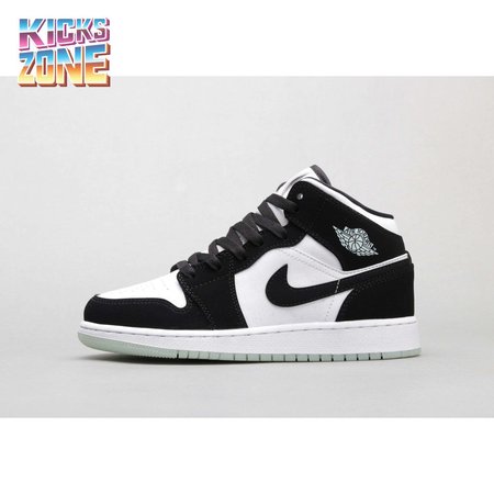 Air Jordan 1 Mid White Black Teal Tint 36-46