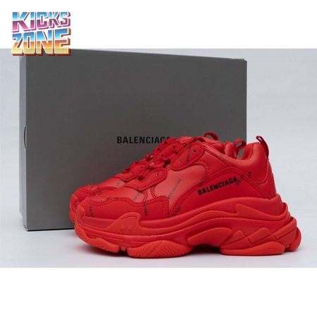 Balenciaga Triple S Allover Logo Red 35-45