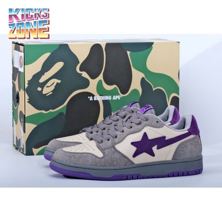 Bape Sk8 Sta Grey Purple Size 40-45