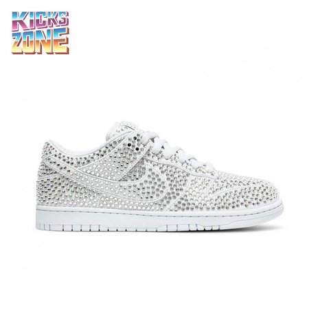 Cactus Plant Flea Market x Swarovski x Dunk Low 'Pure Platinum' Size 36-47.5