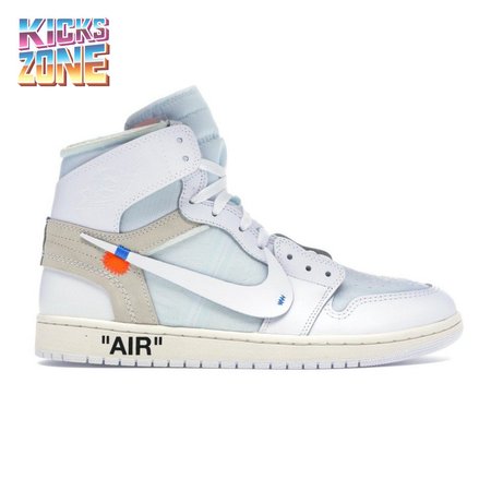 Off-White x Air Jordan 1 Retro High OG BG 'White' 2018 Size 36-47.5