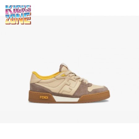 Fendidi Match Ladies Beige Suede Low Top Shoes Size 35-45