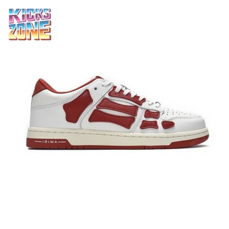 AMIRI Skel Top Low Whtie Red Size 40-46