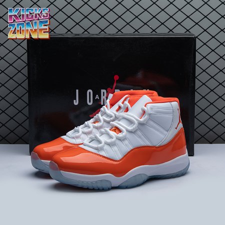 Air Jordan 11 Retro High 72-10 White Orange Size 40-48.5