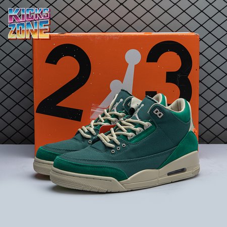 Nina Chanel Abney x Air Jordan 3 Retro Bicoastal Black Malachite Fossil FZ7974-300 Size 36-47.5