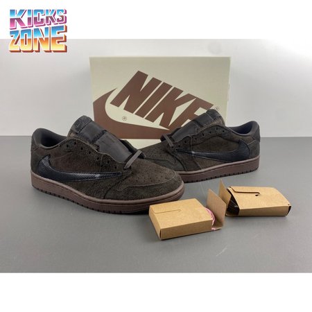 Travis Scott x Air Jordan 1 Low OG Velvet Brown DM7866-202 Size 36-48.5